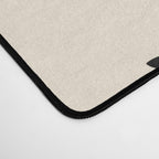 Maldives Minimalist Abstract Pattern in Black and Almond Cream Desk Mat Gallery Image 4