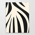 Maldives Minimalist Abstract Pattern in Black and Almond Cream Notebook Gallery Image 4