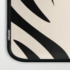 Maldives Minimalist Abstract Pattern in Black and Almond Cream Laptop Sleeve Gallery Image 3