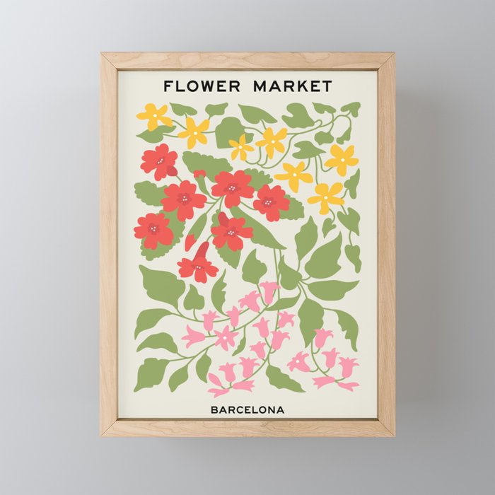 Flower Market 07: Barcelona Mini Art Print Gallery Image 1
