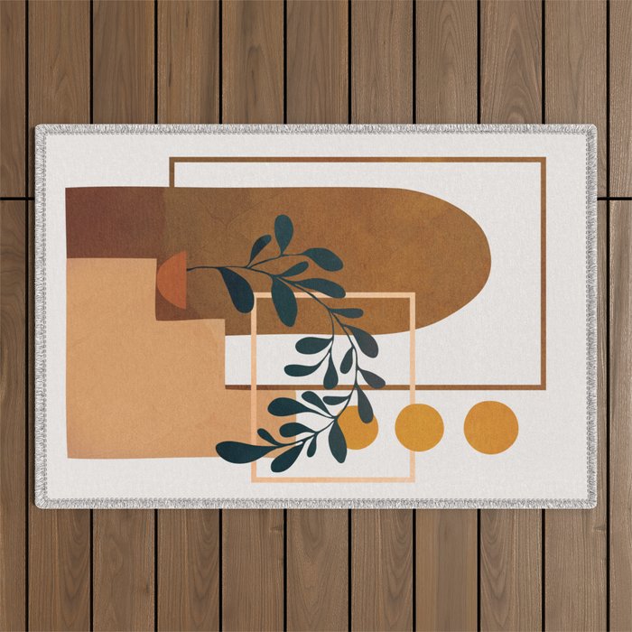 Modern Abstract Art 50 Outdoor Rug Gallery Image 1