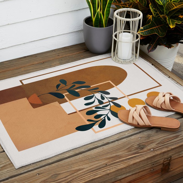 Modern Abstract Art 50 Outdoor Rug Gallery Image 2