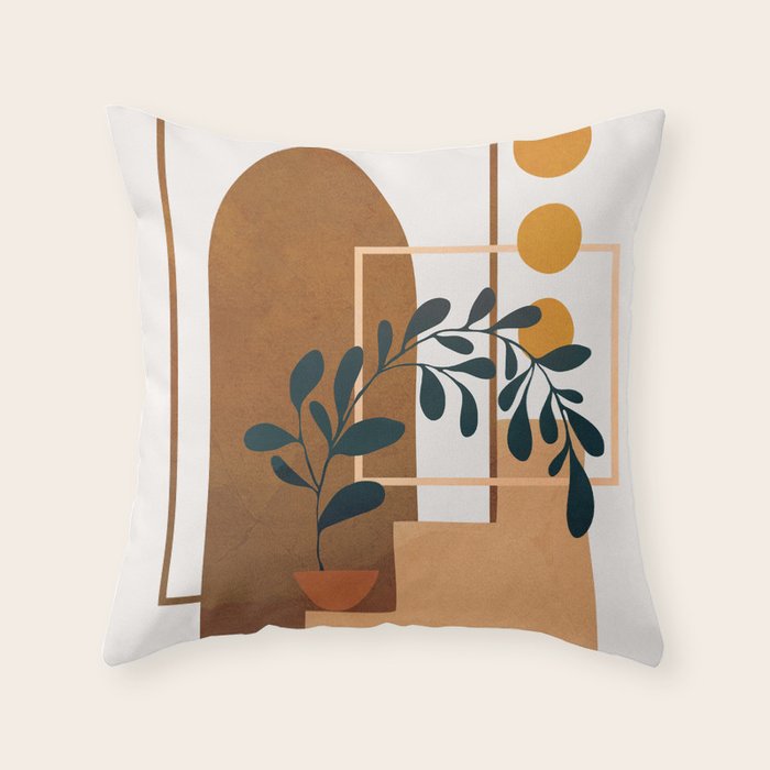 Modern Abstract Art 50 Throw Pillow Gallery Image 6