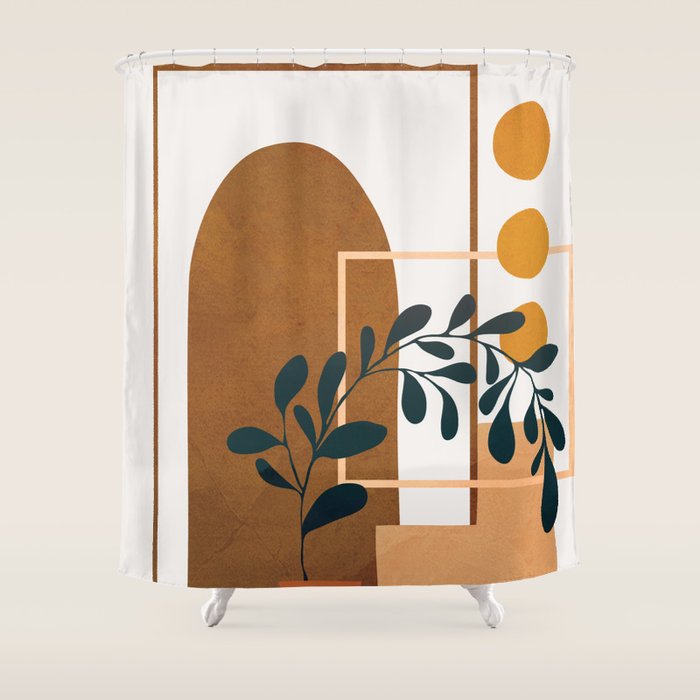 Modern Abstract Art 50 Shower Curtain Gallery Image 1