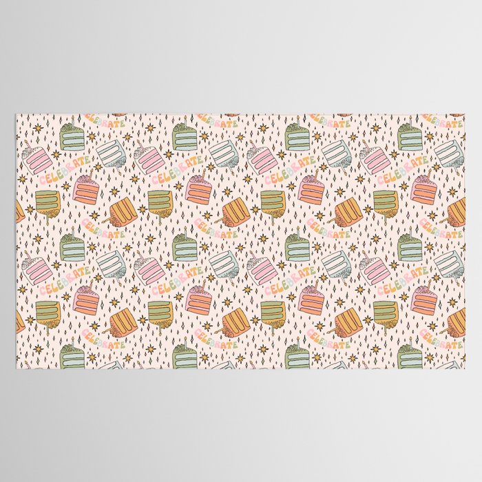 Rainbow Cake Print Tablecloth Gallery Image 2