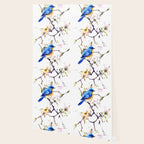 Bluebird and Dogwood, bird and flowers spring colors spring bird songbird design Wallpaper Gallery Image 2