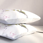 Bluebird and Dogwood, bird and flowers spring colors spring bird songbird design Pillow Sham Gallery Image 3