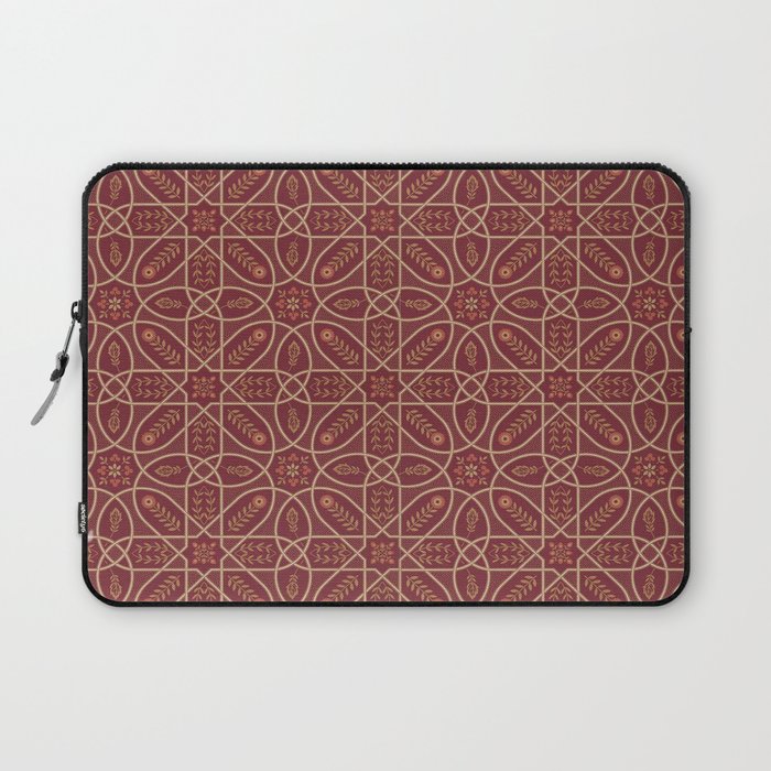 William Morris Brophy Trellis Russet Gold Laptop Sleeve Gallery Image 1