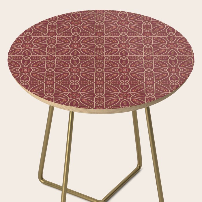 William Morris Brophy Trellis Russet Gold Side Table Gallery Image 2