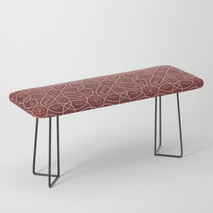 William Morris Brophy Trellis Russet Gold Bench Gallery Image 1