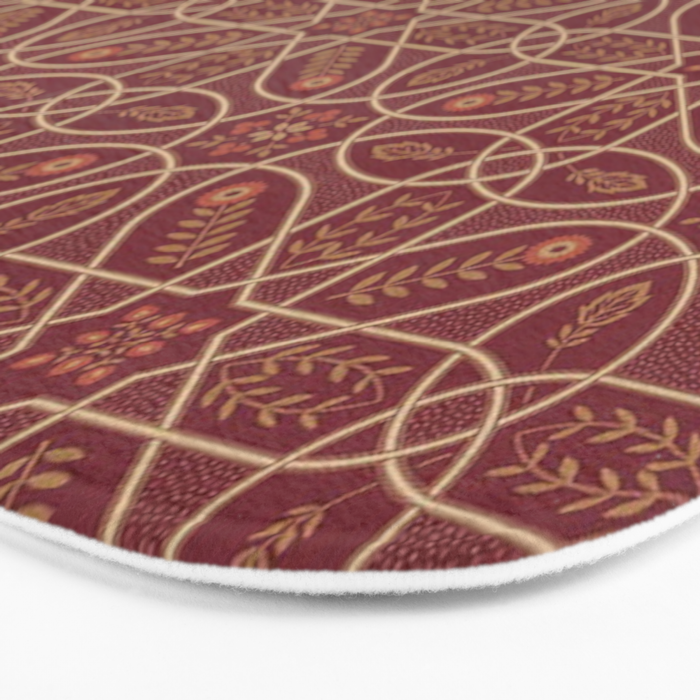 William Morris Brophy Trellis Russet Gold Bath Mat Gallery Image 3