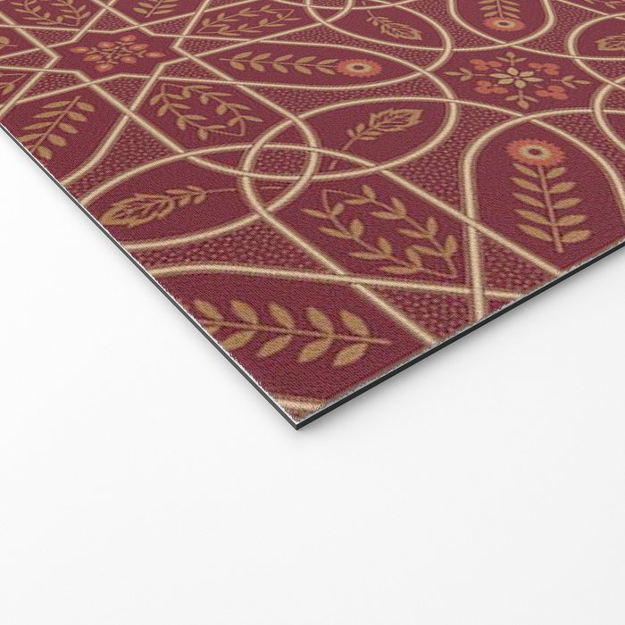 William Morris Brophy Trellis Russet Gold Welcome Mat Gallery Image 2