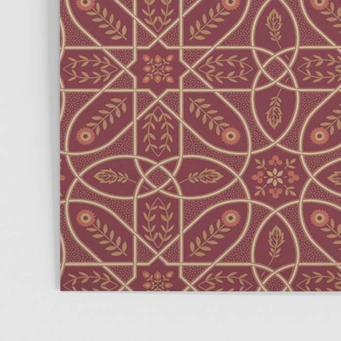William Morris Brophy Trellis Russet Gold Poster Gallery Image 3