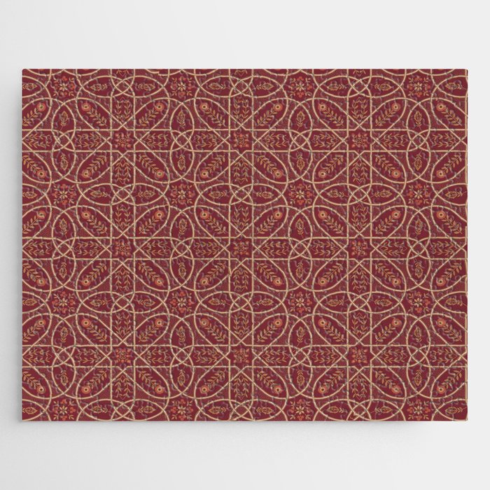 William Morris Brophy Trellis Russet Gold Jigsaw Puzzle Gallery Image 1