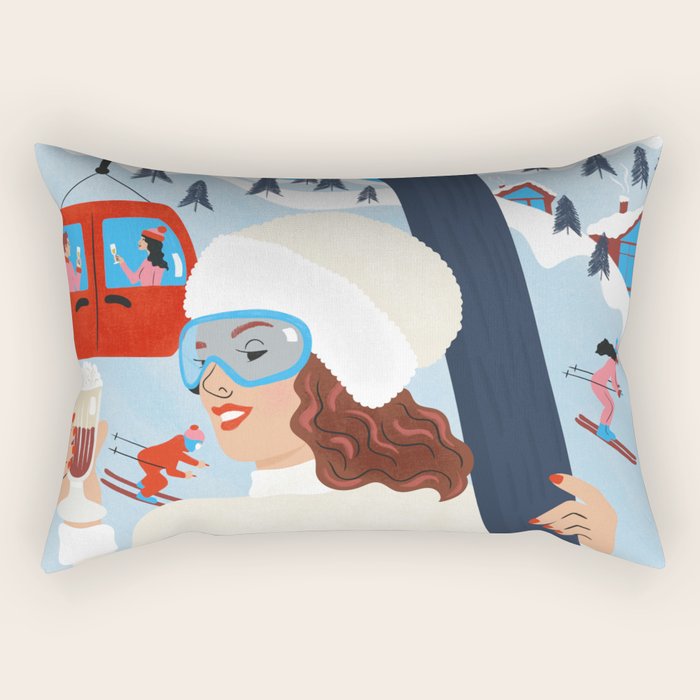 Apres Ski Rectangular Pillow Gallery Image 2