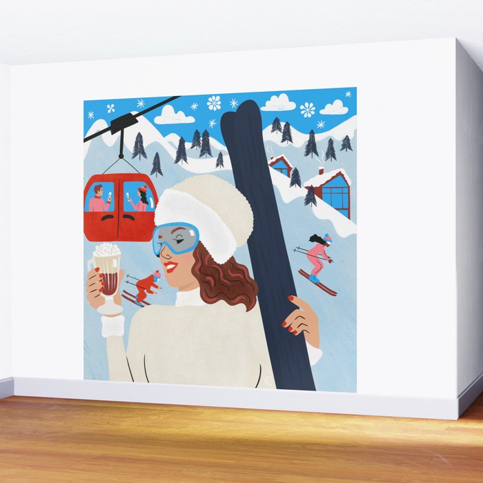 Apres Ski Wall Mural Gallery Image 2