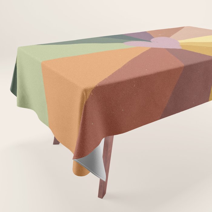 Earthy rainbow Tablecloth Gallery Image 1