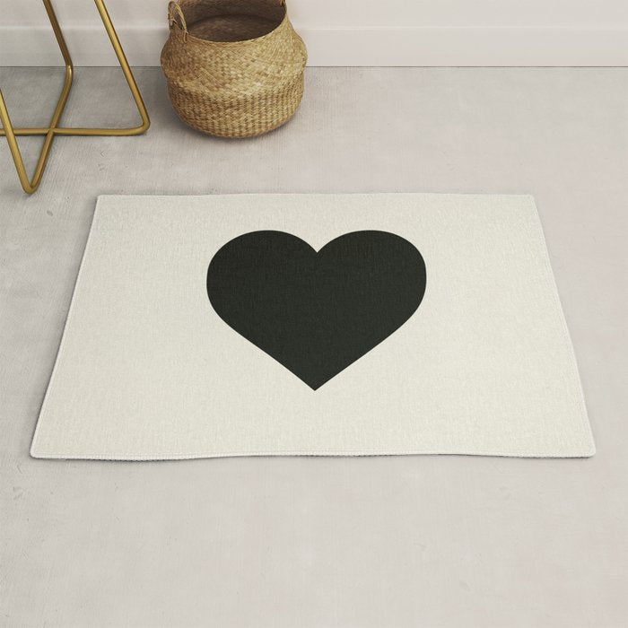 Black Heart Rug Gallery Image 1