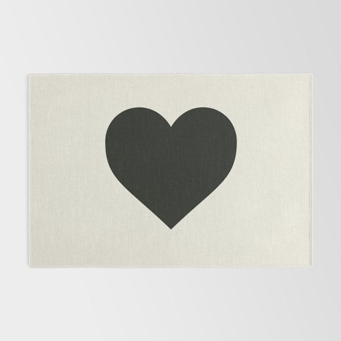 Black Heart Rug Gallery Image 2