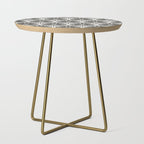 Stamped Palm Fronds Charcoal Side Table Gallery Image 1