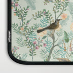 Chinoiserie Mint Green Pink Fresco Floral Garden Oriental Botanical  Laptop Sleeve Gallery Image 3