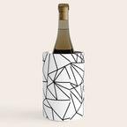Black white modern abstract geometrical pattern Wine Chiller Gallery Image 3