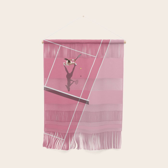 Pink Tennis Court  Wall Hanging Gallery Image 1
