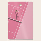 Pink Tennis Court  Cutting Board Gallery Image 1
