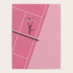 Pink Tennis Court  Poster Gallery Image 4