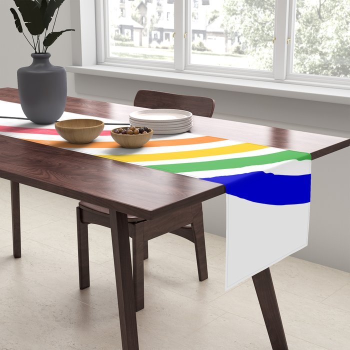 Rainbow Head Nº2 - Happy Pride colours Table Runner Gallery Image 2