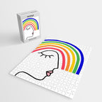 Rainbow Head Nº2 - Happy Pride colours Jigsaw Puzzle Gallery Image 2