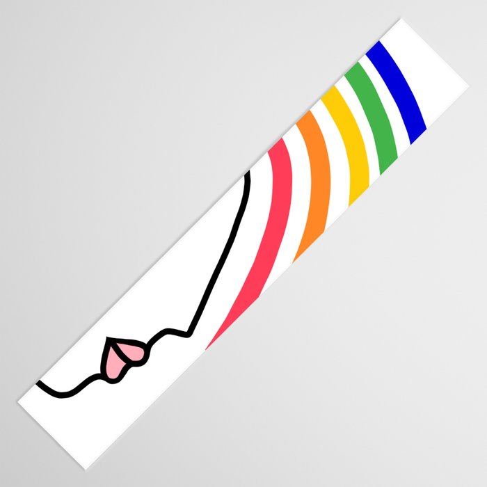 Rainbow Head Nº2 - Happy Pride colours Table Runner Gallery Image 3