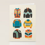 Vintage Skiwear Stationery Card Gallery Image 2