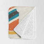 Vintage Skiwear Throw Blanket Gallery Image 3