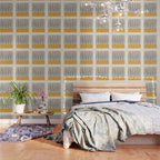 Mid Century Modern Minimalist Rothko Inspired Color Field With Lines Geometric Style Wallpaper Gallery Image 3