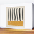 Mid Century Modern Minimalist Rothko Inspired Color Field With Lines Geometric Style Wall Mural Gallery Image 2