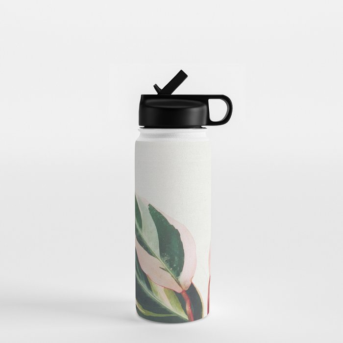 Pink Leaves III Water Bottle Gallery Image 1
