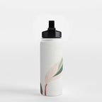 Pink Leaves III Water Bottle Gallery Image 2