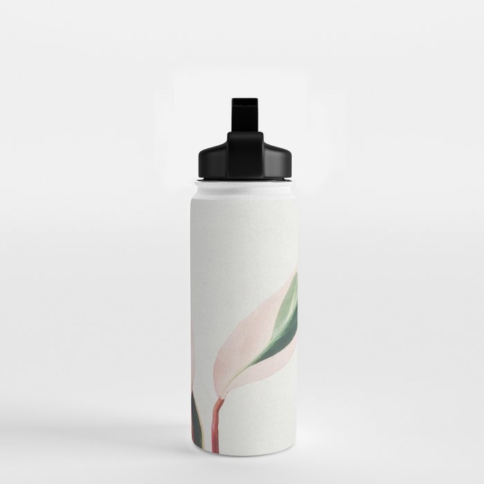 Pink Leaves III Water Bottle Gallery Image 2