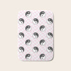 Yin yang checkered pattern Bath Mat Gallery Image 1