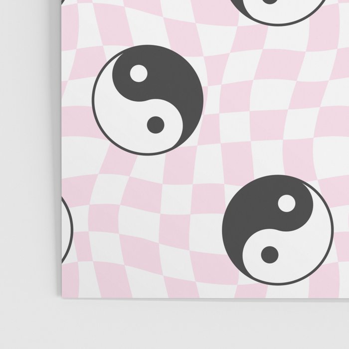 Yin yang checkered pattern Poster Gallery Image 3