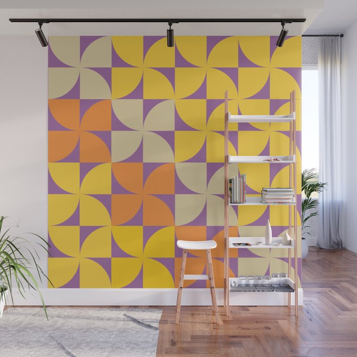 Happy Flowers Wall Mural Gallery Image 1