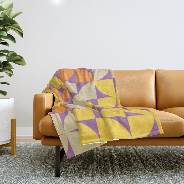 Happy Flowers Throw Blanket Gallery Image 1