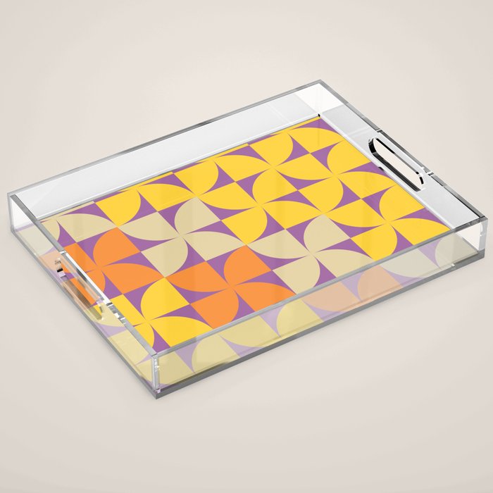 Happy Flowers Acrylic Tray Gallery Image 1
