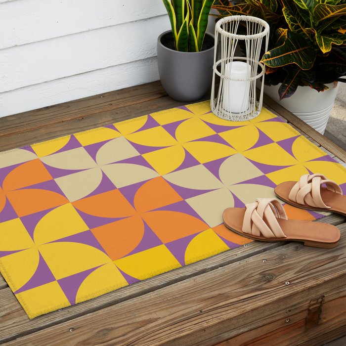 Happy Flowers Outdoor Rug Gallery Image 2