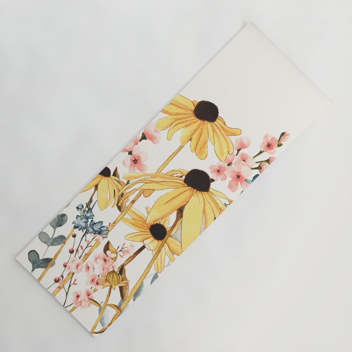 Summer Flowers Yoga Mat Gallery Image 1