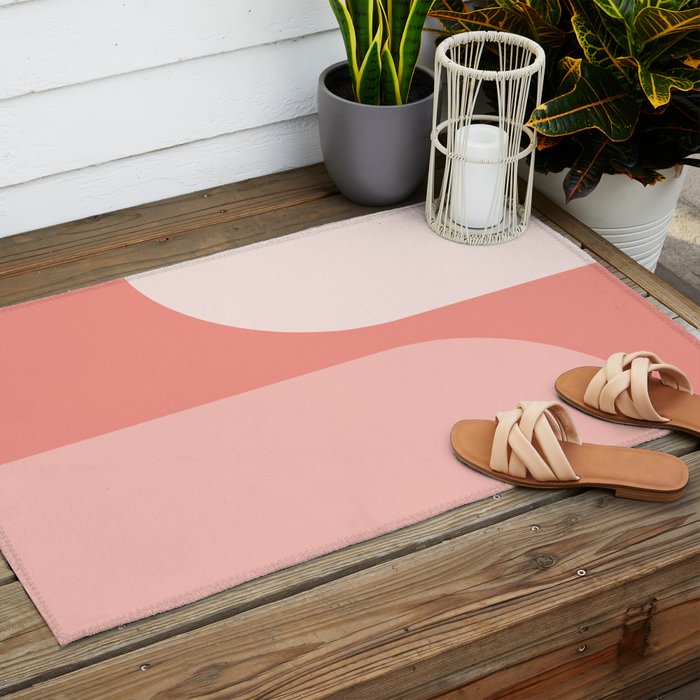 Modern Minimal Arch Abstract XLVI Outdoor Rug Gallery Image 2