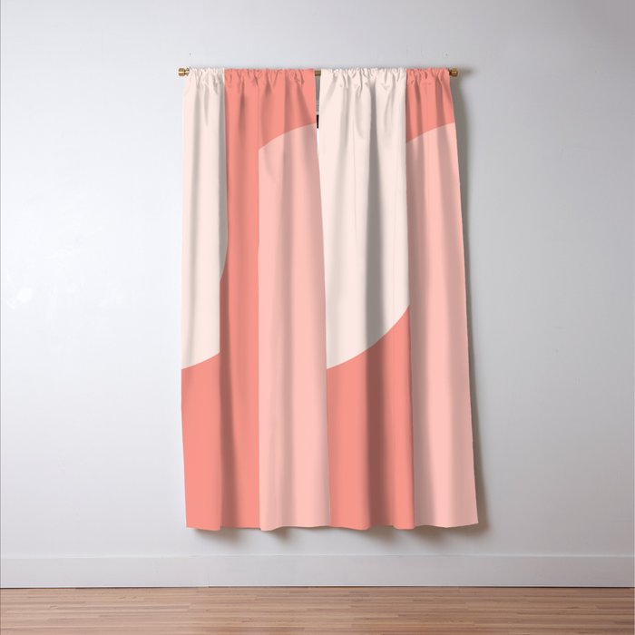 Modern Minimal Arch Abstract XLVI Window Curtain Gallery Image 3