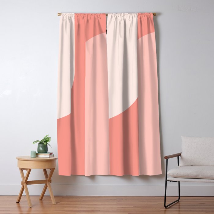 Modern Minimal Arch Abstract XLVI Window Curtain Gallery Image 5