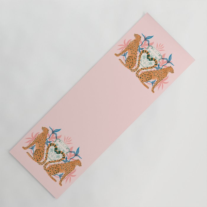 Cheetah Symmetry Yoga Mat Gallery Image 1